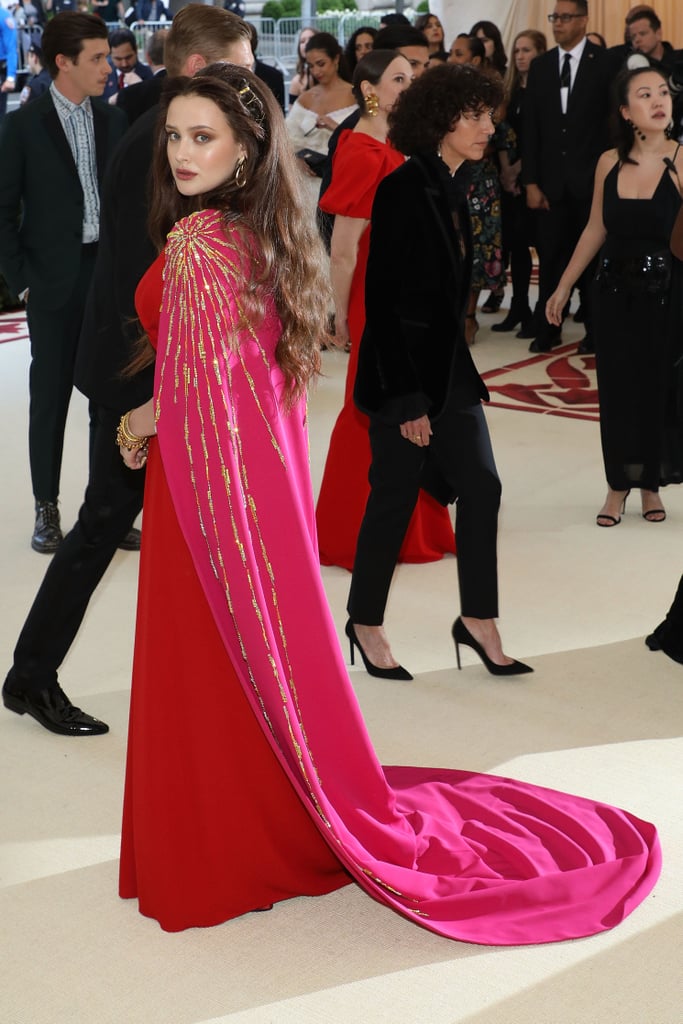 Katherine Langford Wearing Prada Dress at Met Gala 2018