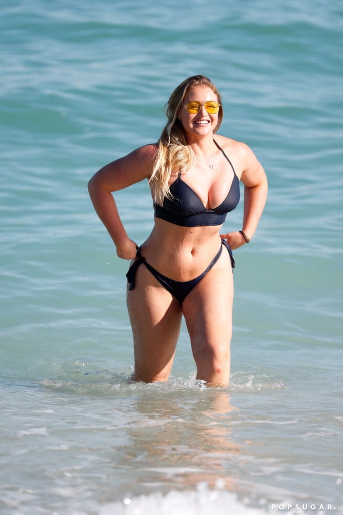 Iskra Lawrence at the Beach in Miami Dec. 2017