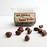 Milk Chocolate Covered Dry Roasted & Salted Virginia Peanuts ($4)