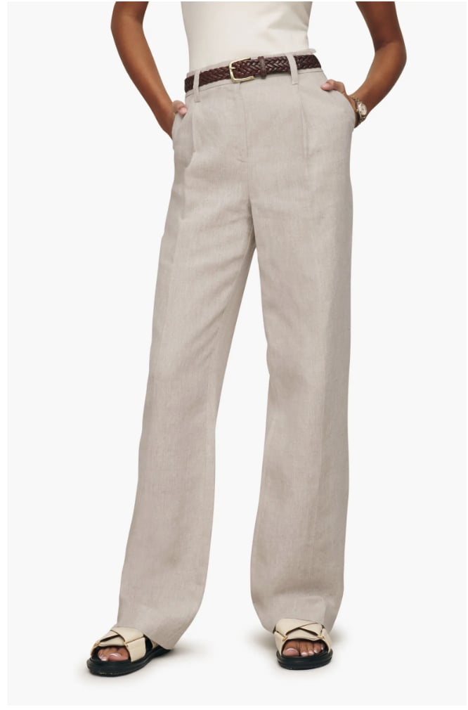 Reformation Alex Wide-Leg Linen Pants