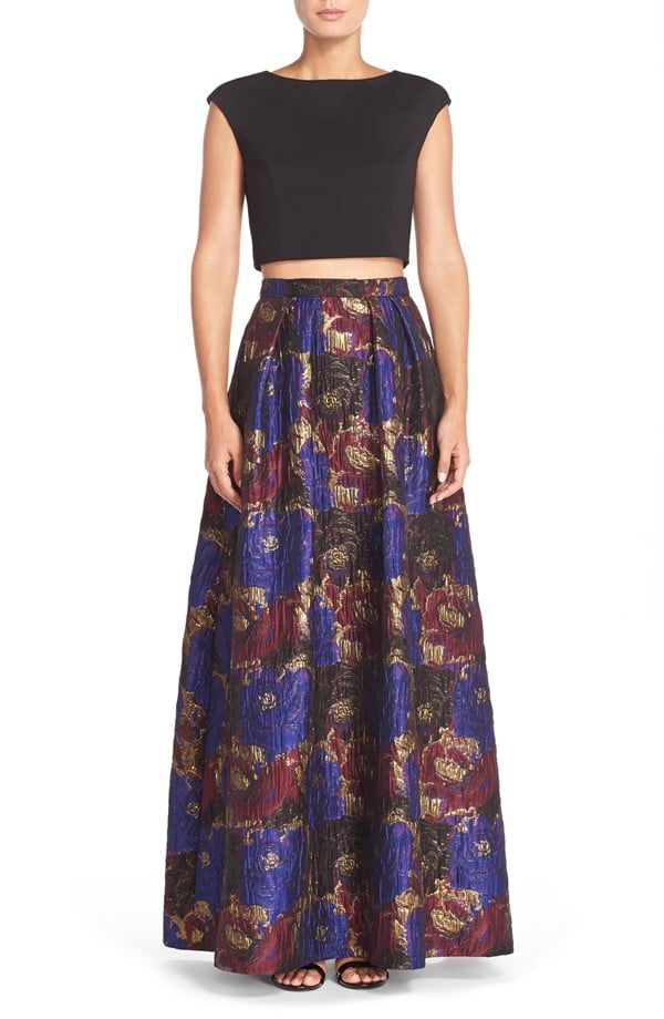 Aidan by Aidan Mattox Two-Piece Jacquard Ballgown ($295)