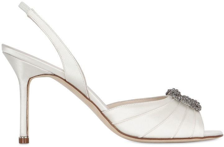 Our Pick: Manolo Blahnik Cassia Satin Sandals