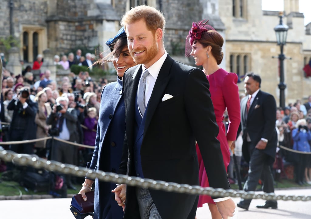 Meghan, Harry, Kate, and William at Eugenie's Wedding