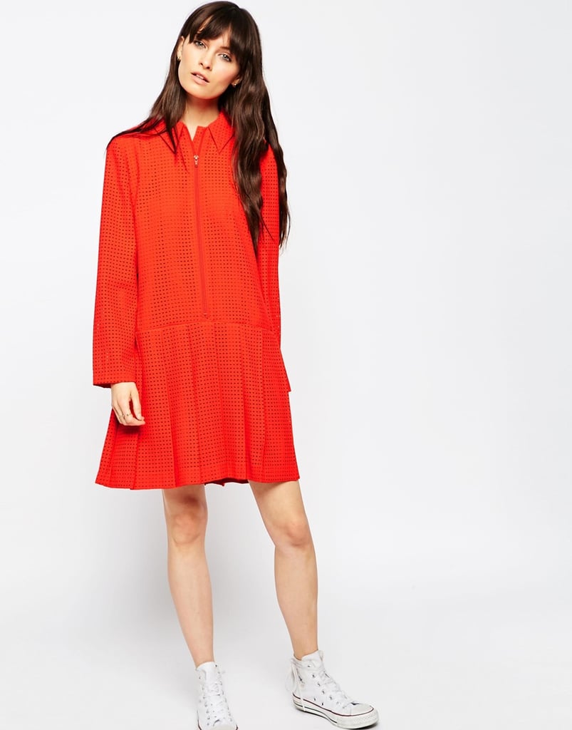 Le Kilt For ASOS Zip Pleat Dress With Collar ($128)