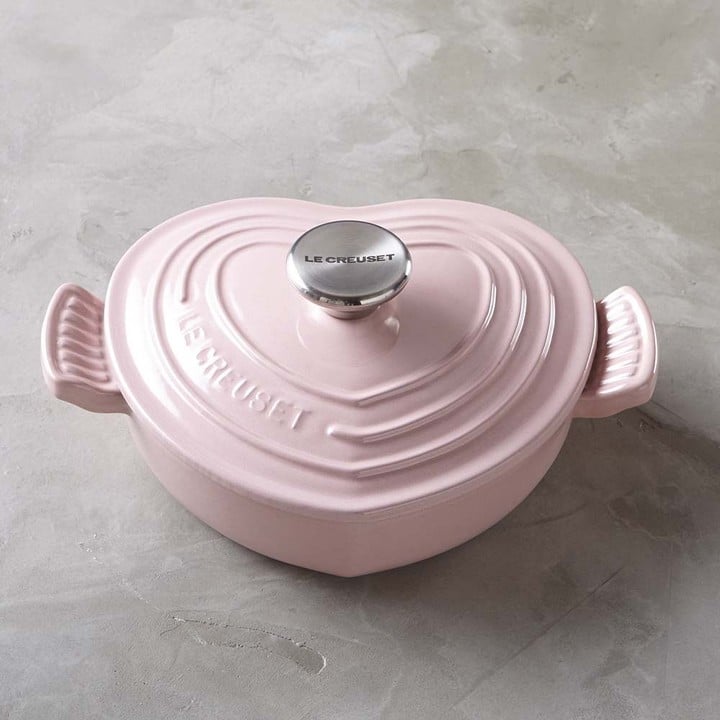 Le Creuset Cast-Iron Heart-Shaped Dutch Oven, 1 Qt.