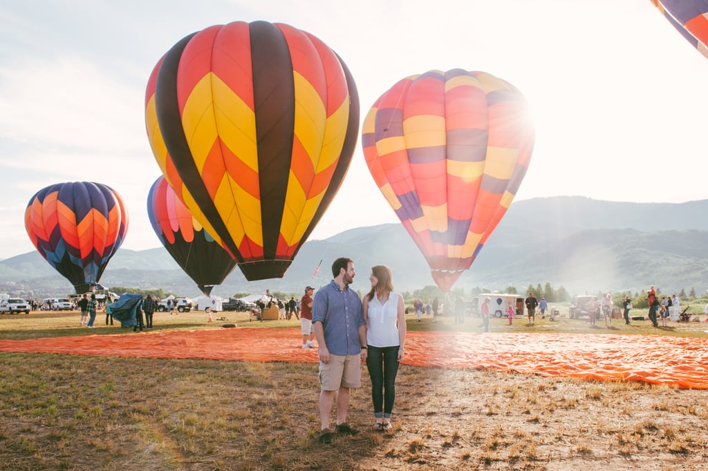 Hot Air Balloon Engagement Pictures Popsugar Love And Sex 6776