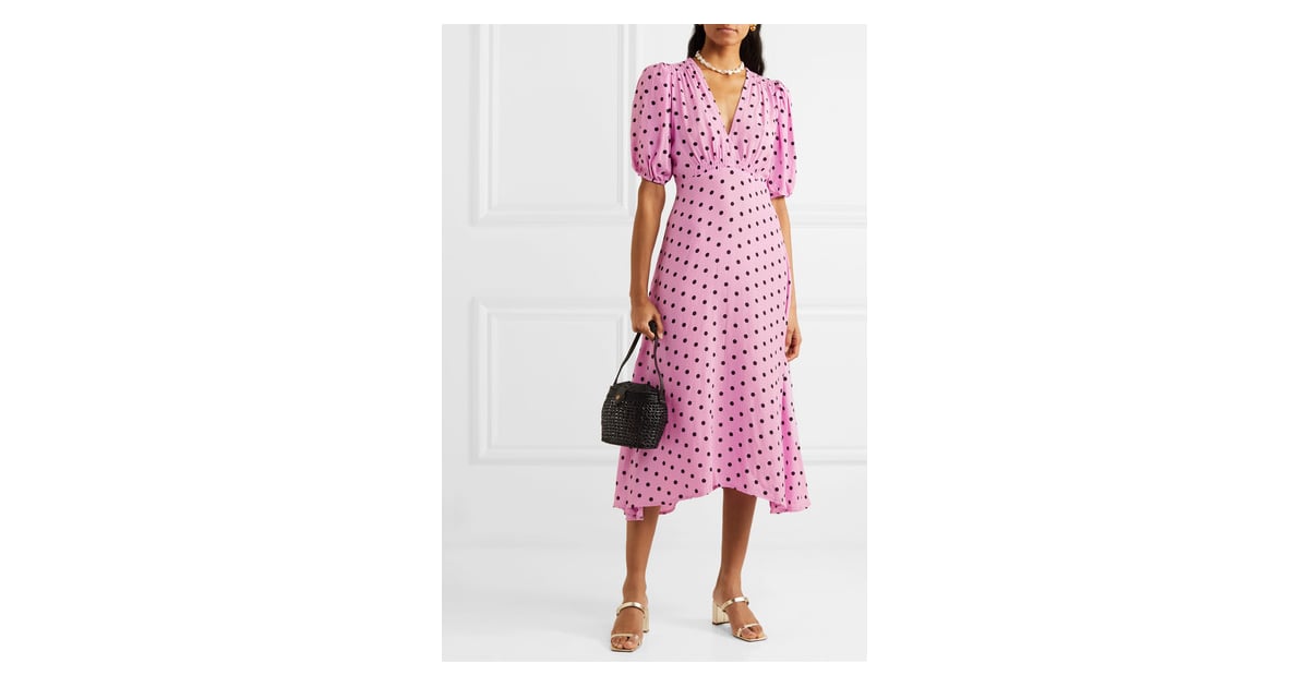 Faithfull The Brand Vittoria Polka-Dot Crepe Midi Dress | The Biggest ...