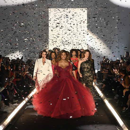 Laverne Cox's Zac Posen Dress on 11 Honoré Runway Feb. 2019