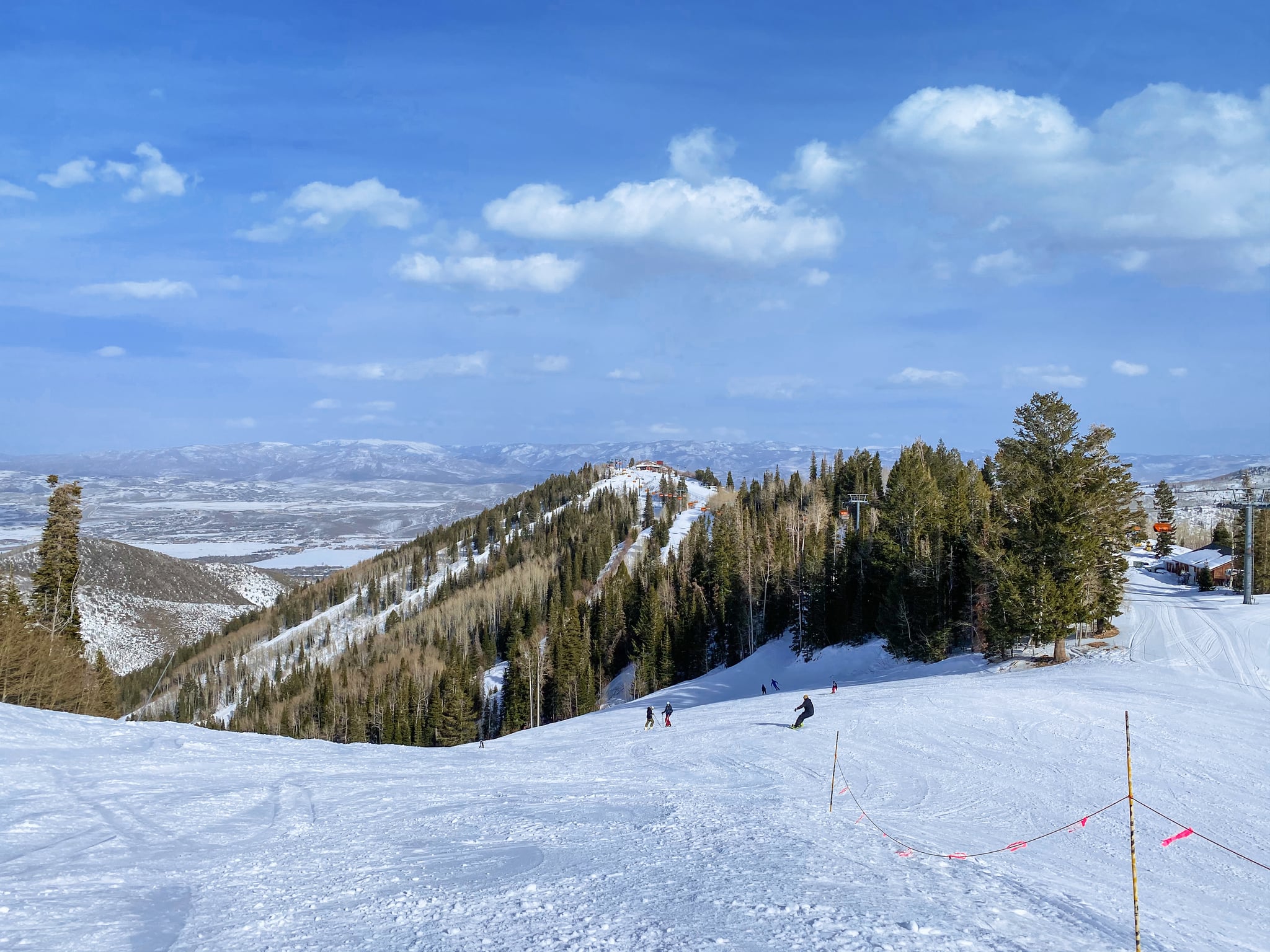 Skiers in Park City, Utah - USA