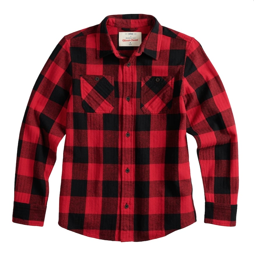 Plaid Button-Down Shirt