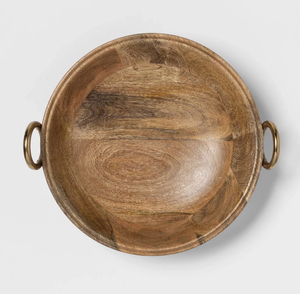 (New) Cravings by Chrissy Teigen Round Bowl With Aluminium Gold Handles