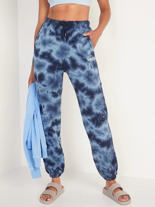 Old Navy High-Waisted Logo-Graphic Tie-Dye Sweatpants
