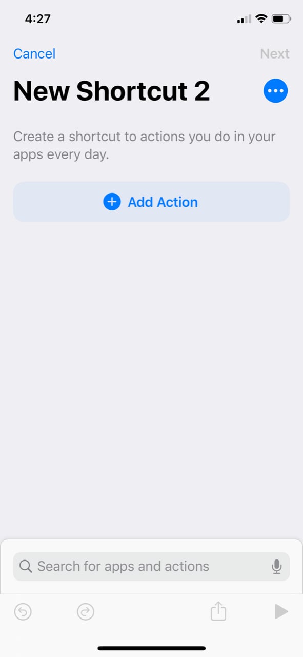 How to Change App Icons, Step 2: Add an Action