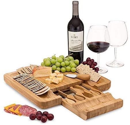 Bamboo Cheese Board Set