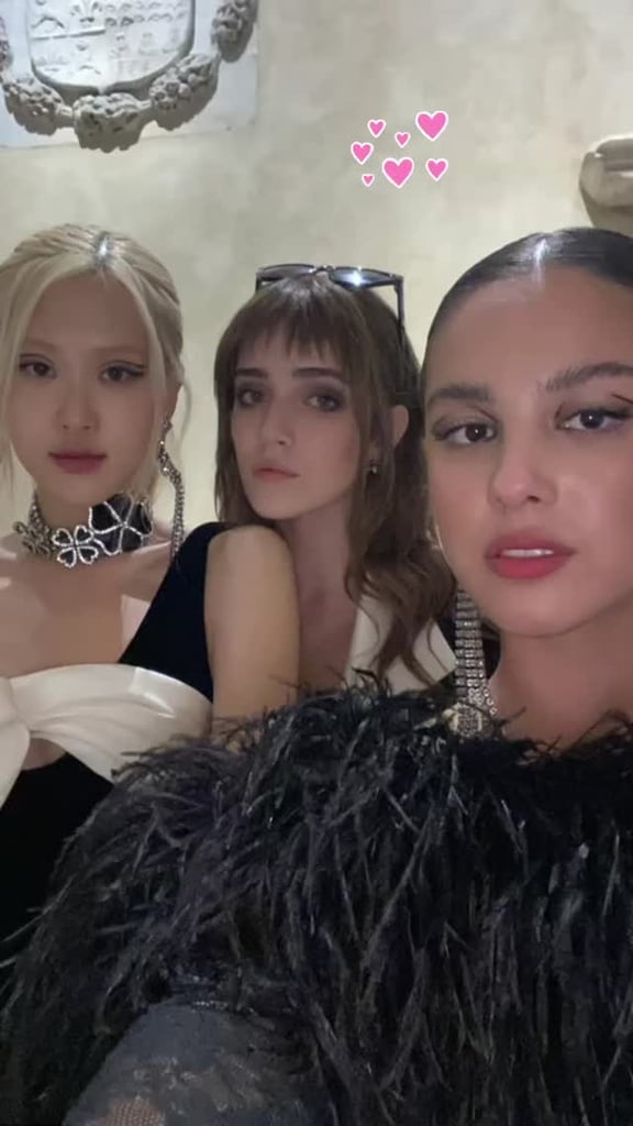 Pictured: Rosé, Talia Ryder, and Olivia Rodrigo