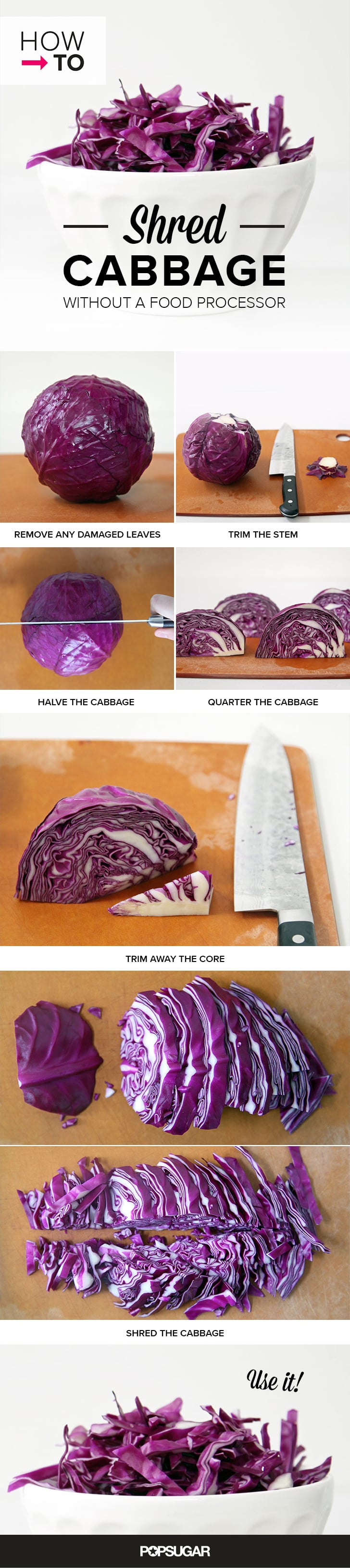 How to shred cabbage 