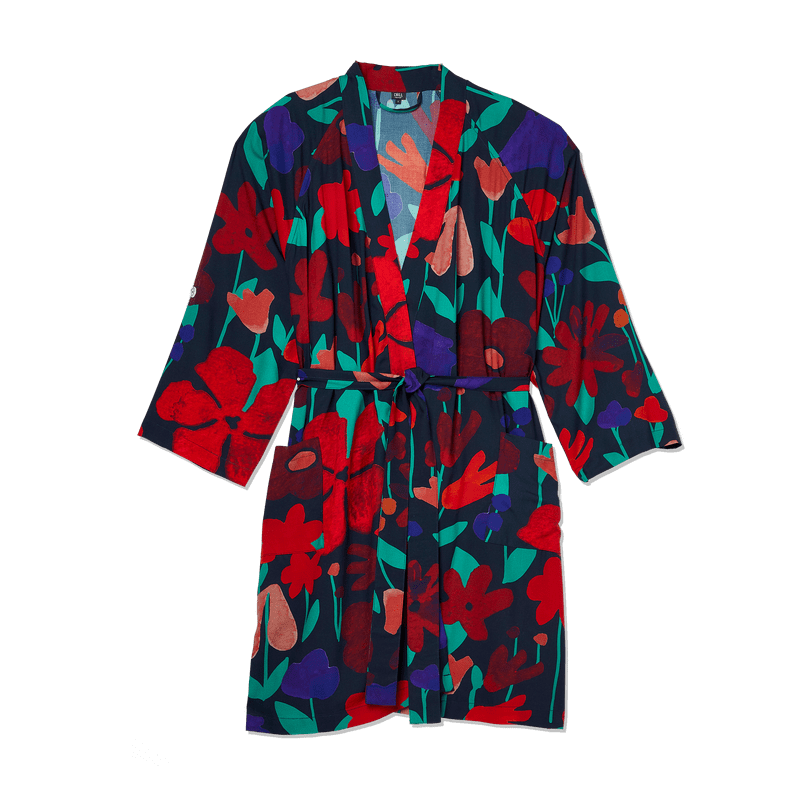 The Ultimate Floral Robe in Night Flowers
