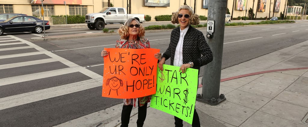 Carrie Fisher on Ellen December 2015