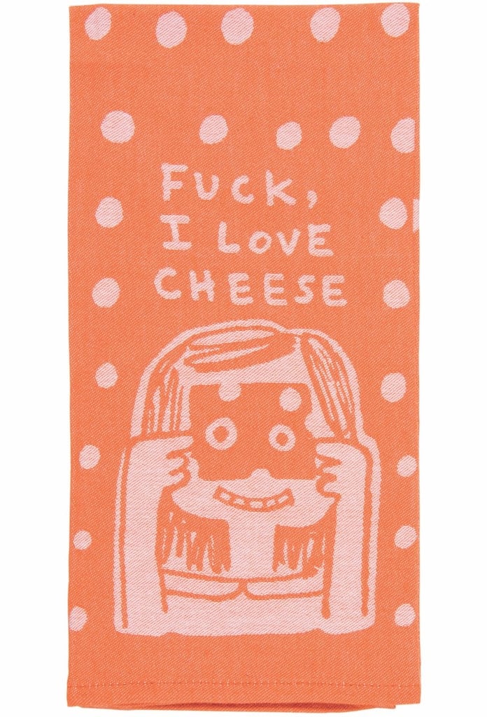 "F*ck, I Love Cheese" Woven Dish Towel