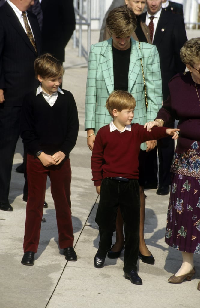 When she smiled down at her kids in perfectly coordinated outfits.