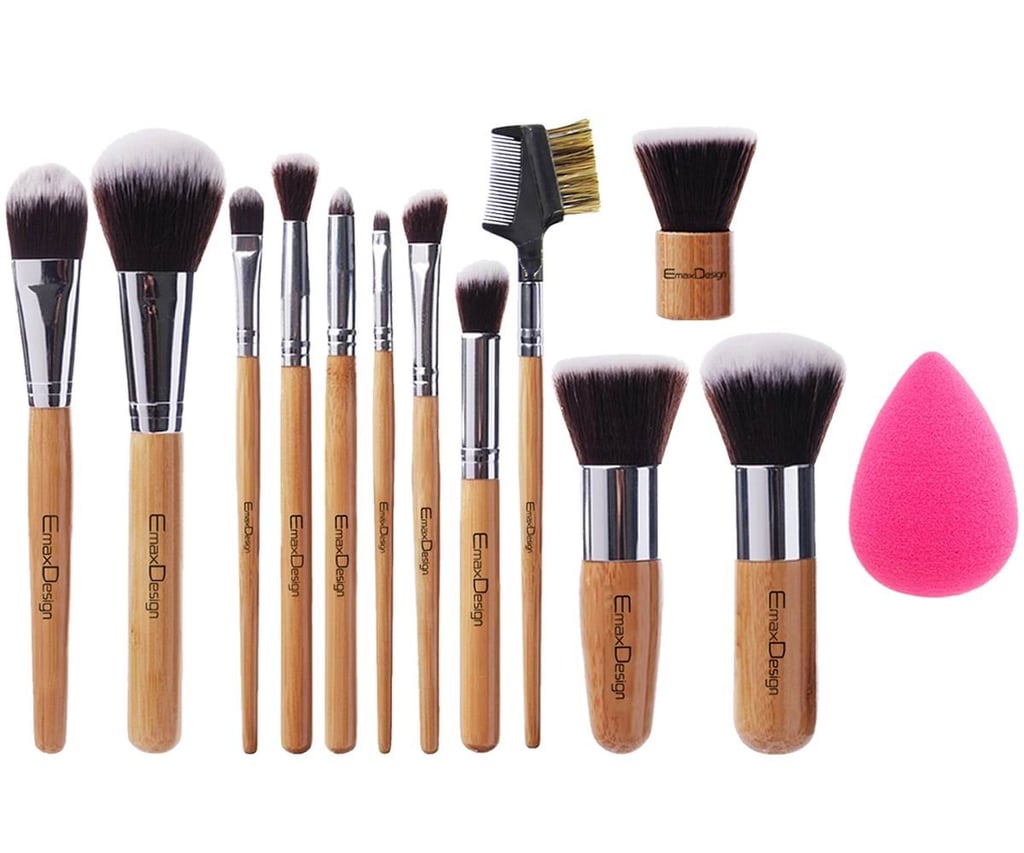 EmaxDesign 12+1 Pieces Makeup Brush Set