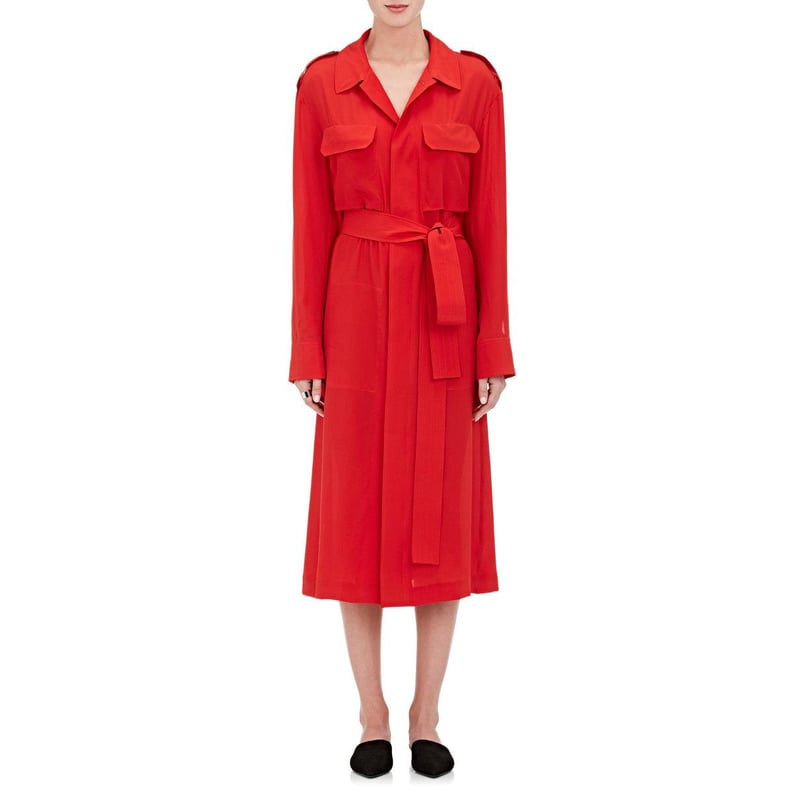 Gauchere Silk Belted Shirtdress