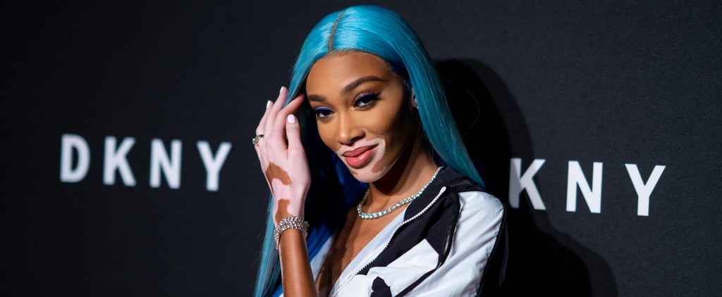 Winnie Harlow's Blue Hair Color at New York Fashion Week
