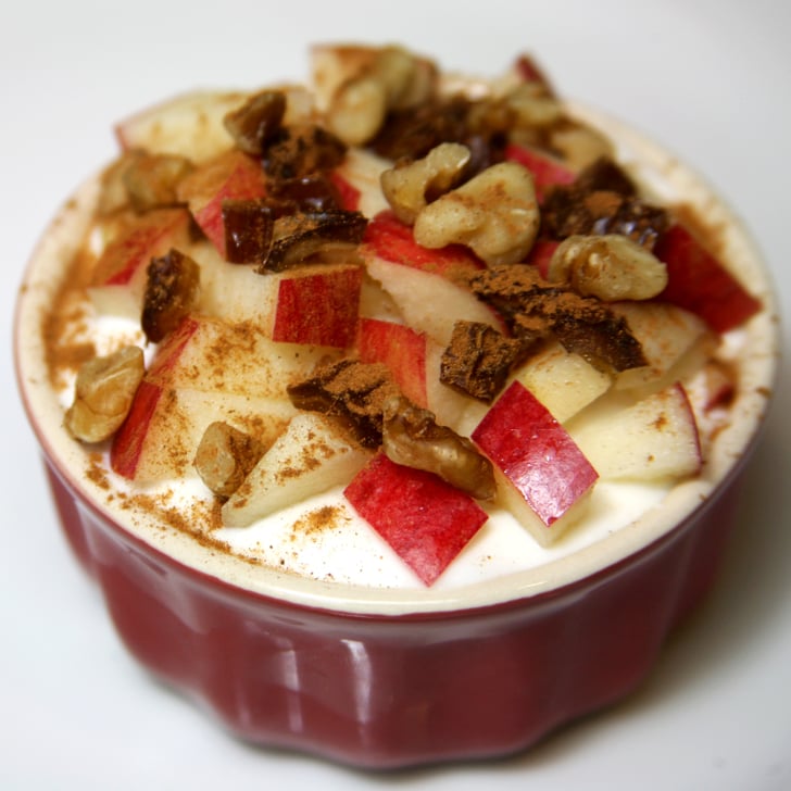 Apples With Chopped Dates, Walnuts, and Cinnamon Healthy Greek Yogurt Topping Ideas POPSUGAR
