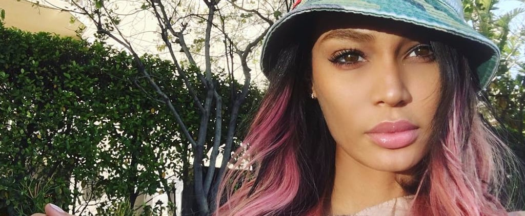 Joan Smalls Pink Hair April 2017