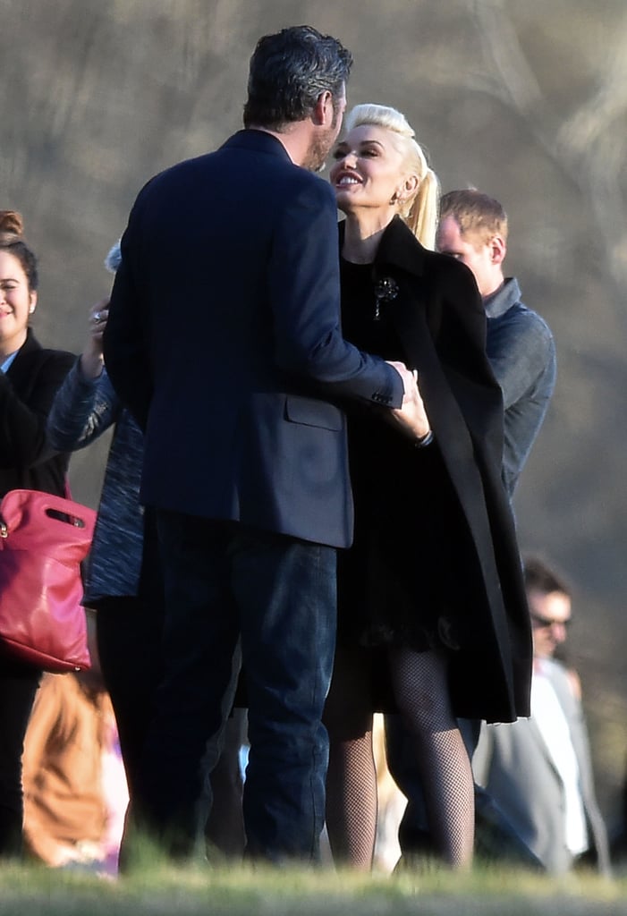 Gwen Stefani and Blake Shelton at RaeLynn's Wedding 2016