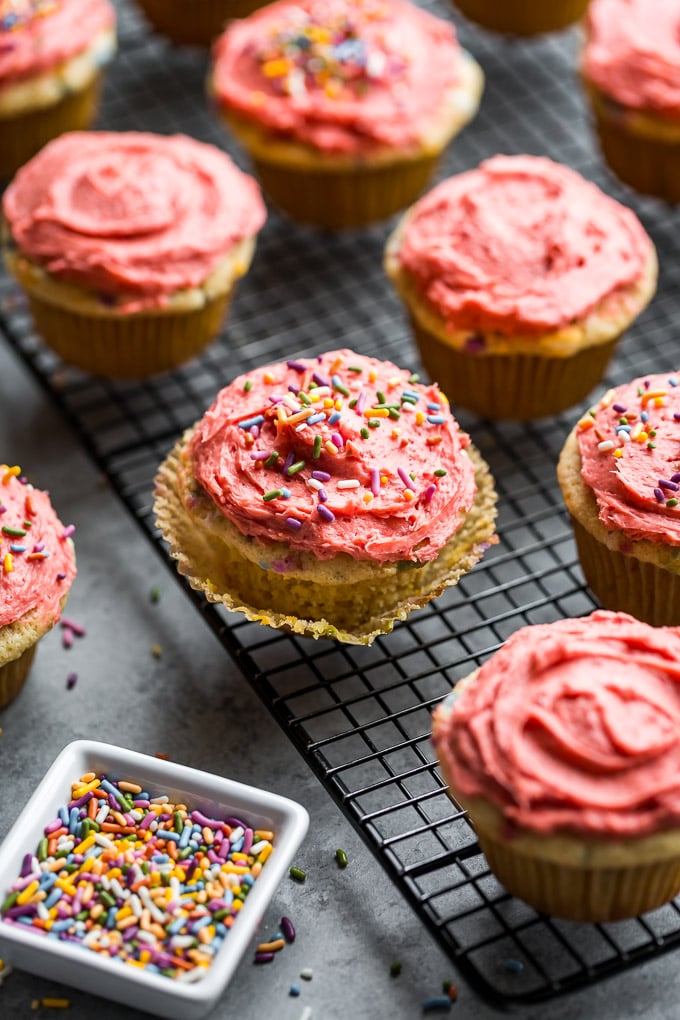 Funfetti Cupcakes in a Muffin Tin
