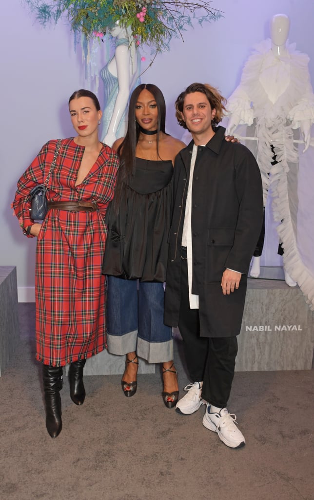 Roberta Einer, Naomi Campbell, and Nabil Nayal at the Fashion For Relief Charity Pop-Up Store