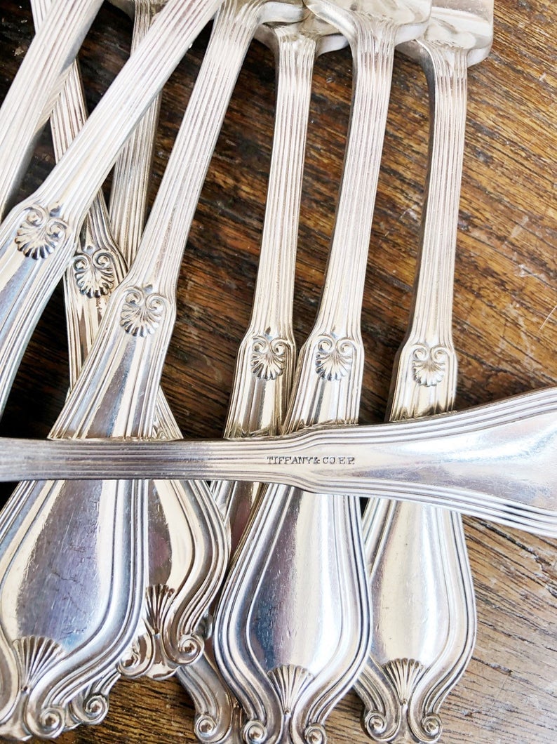 Sterling silver flatware set for new arrivals 12