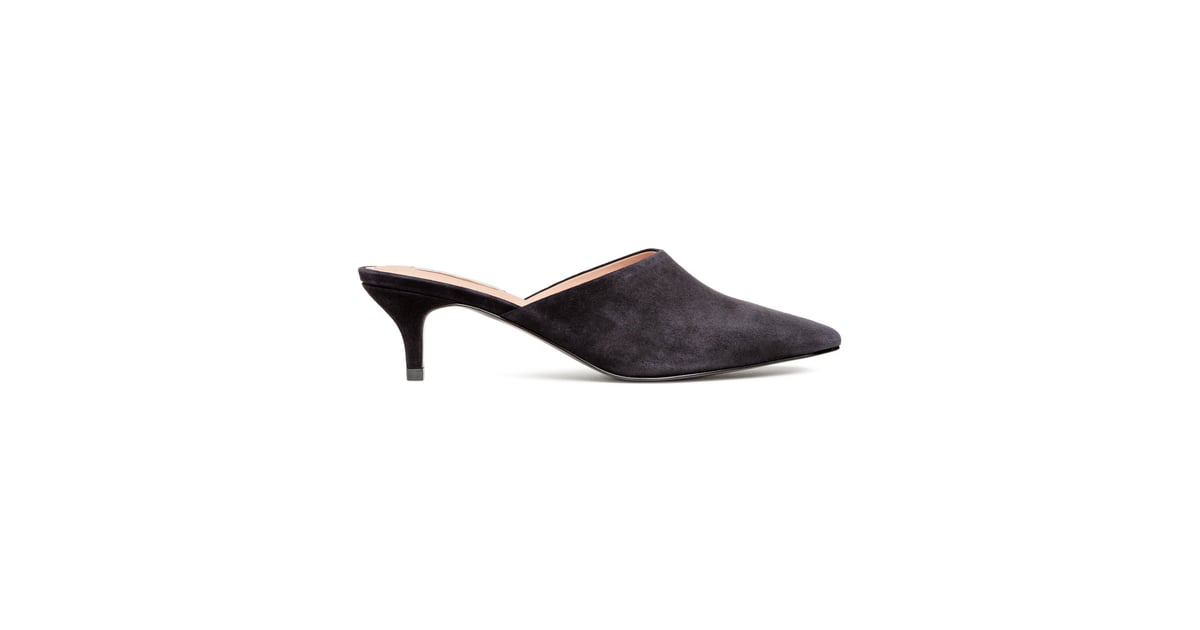 h&m heeled mules