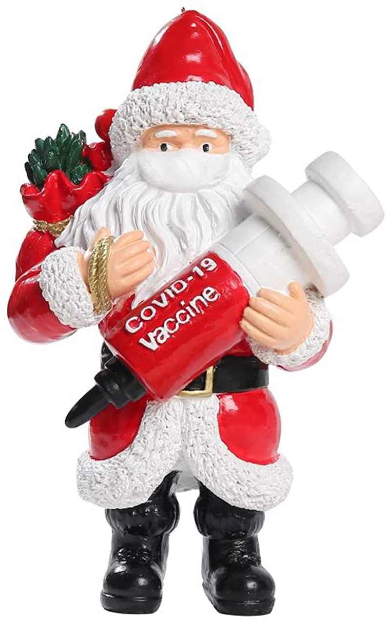 2021 Funny Red and White Santa Claus Ornament