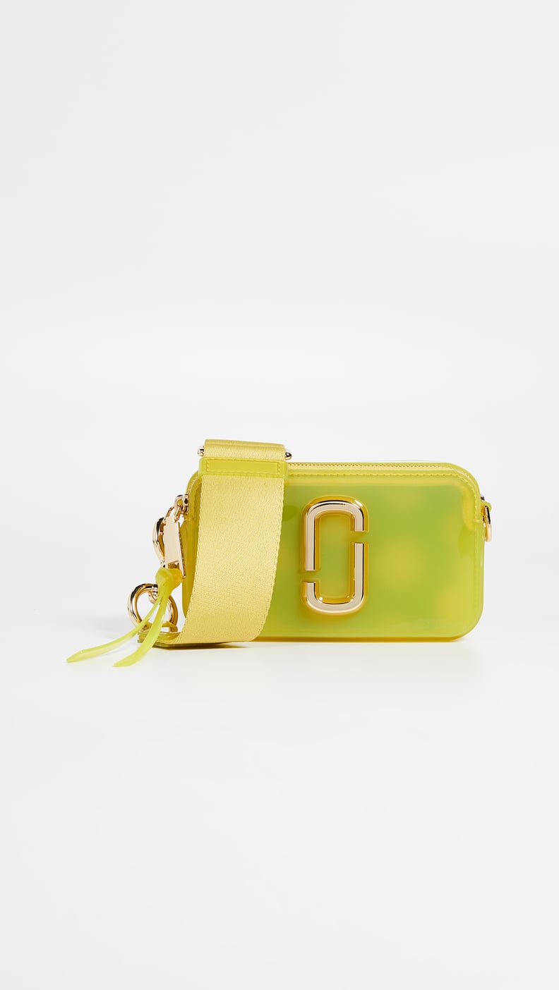 MARC JACOBS JELLY SNAPSHOT BAG IN YELLOW. AUTHENTIC