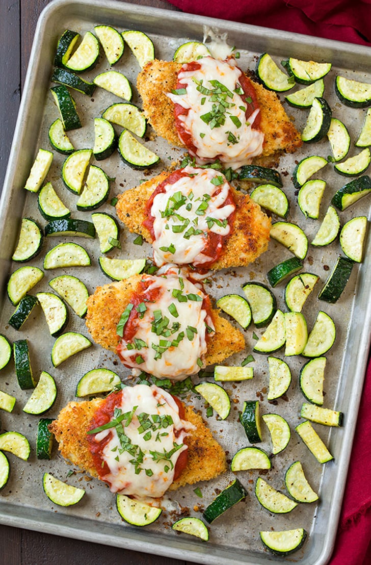 Chicken Parmesan and Roasted Zucchini