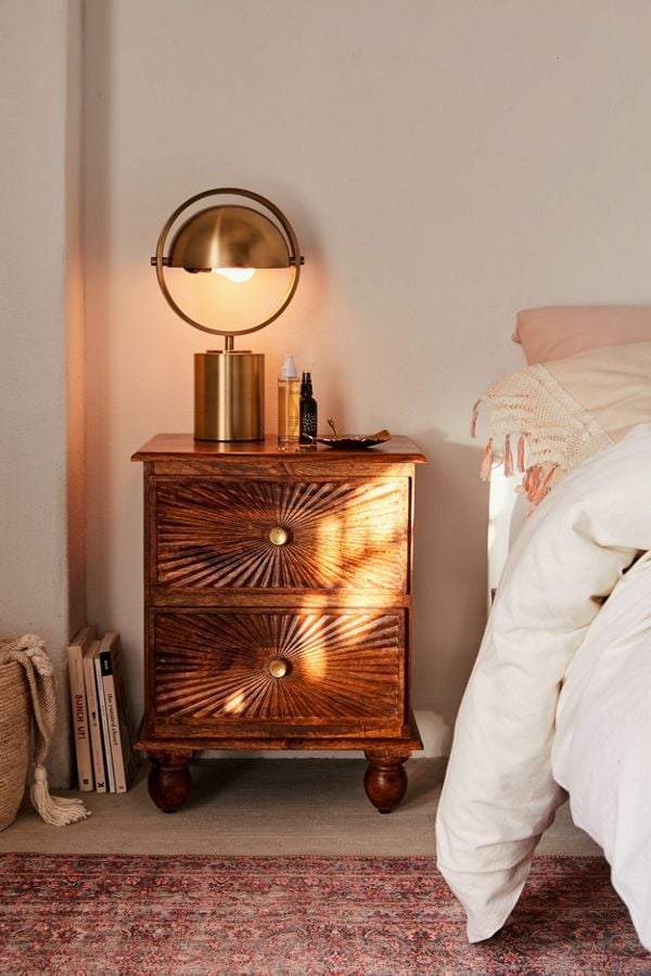 Sunburst Nightstand Cute Nightstands With Drawers POPSUGAR Home