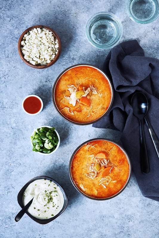 Instant Pot Buffalo Chicken Soup