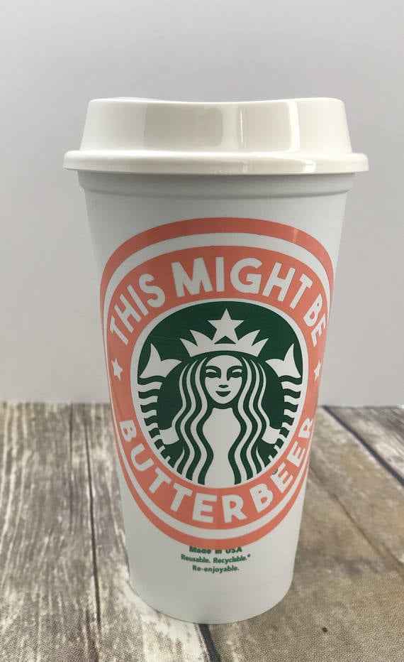 This Might Be Butterbeer Starbucks Reusable Cup ($10)