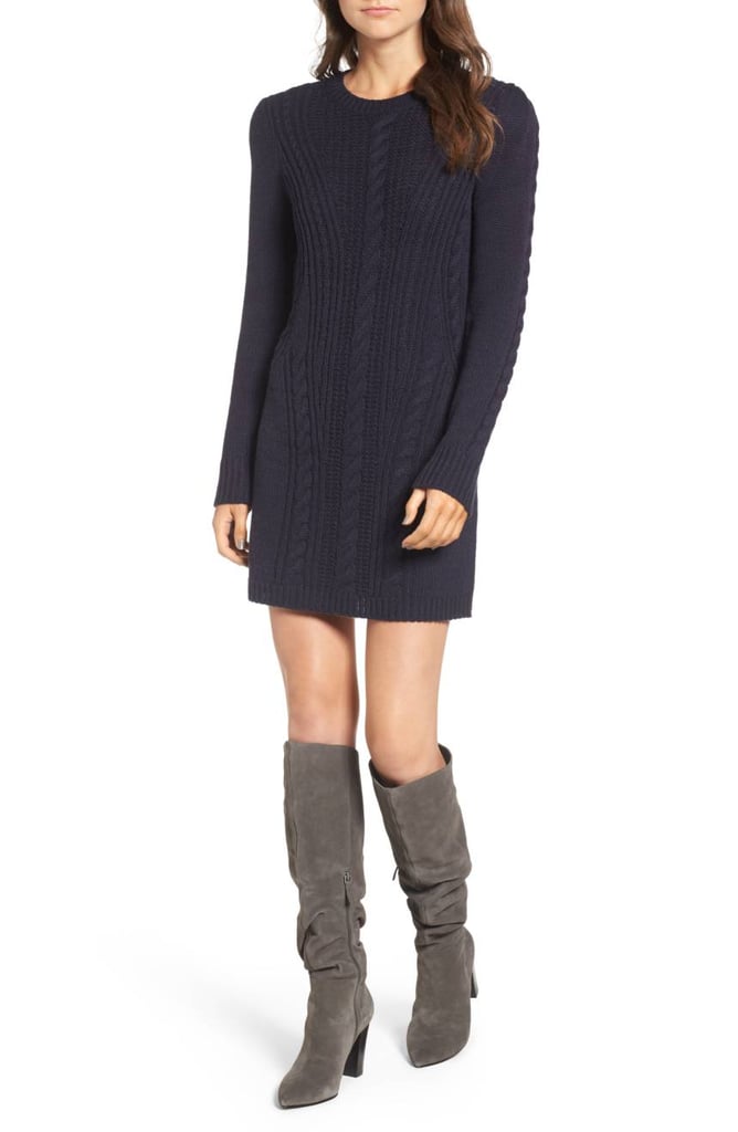 Treasure & Bond Women's X Something Navy Sweater Dress