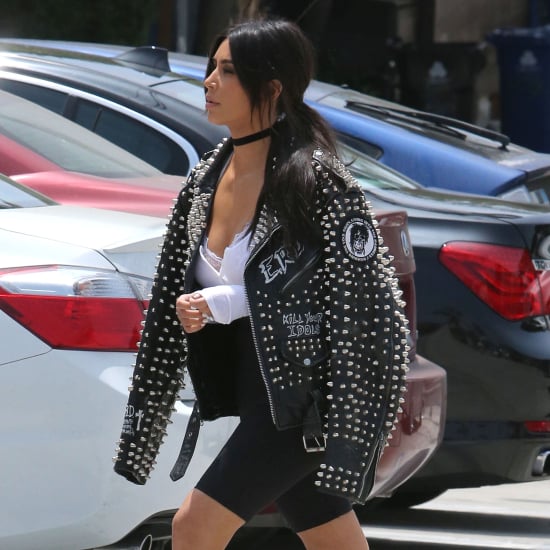 Kim Kardashian Wearing Biker Shorts