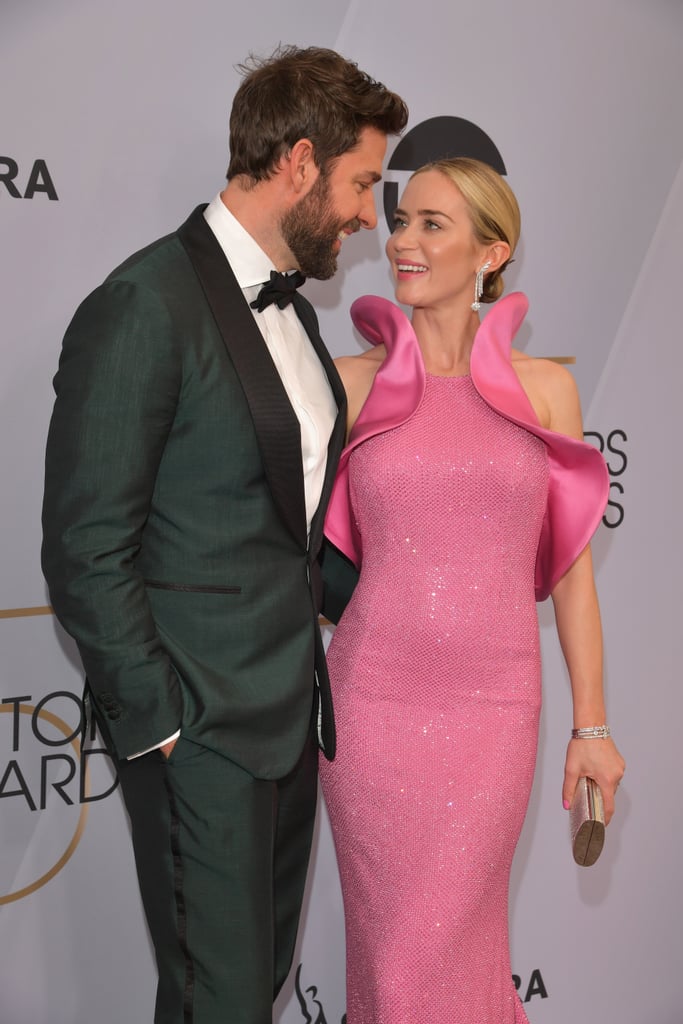 Emily Blunt Pink Dress at the SAG Awards 2019