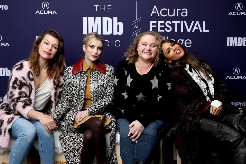 Milla Jovovich, Emma Roberts, Danielle Macdonald, and Eiza González