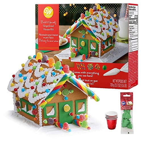A Colorful Traditional House: Wilton Gingerbread House Kit