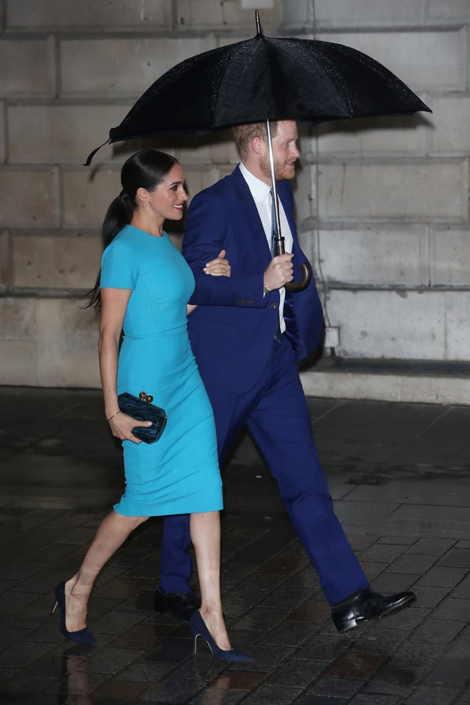 Meghan Markle's Blue Victoria Beckham Dress 2020