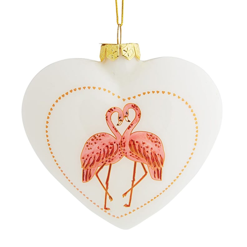 Li Bien Flamingo Heart Ornament