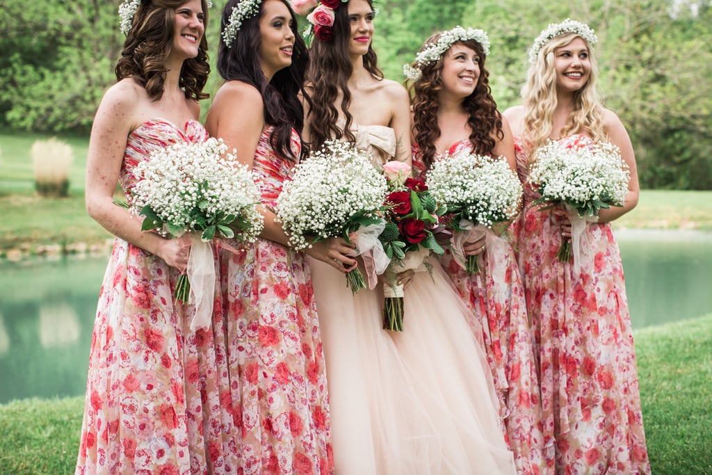 Woodsy Pink Bohemian Wedding Popsugar Love And Sex