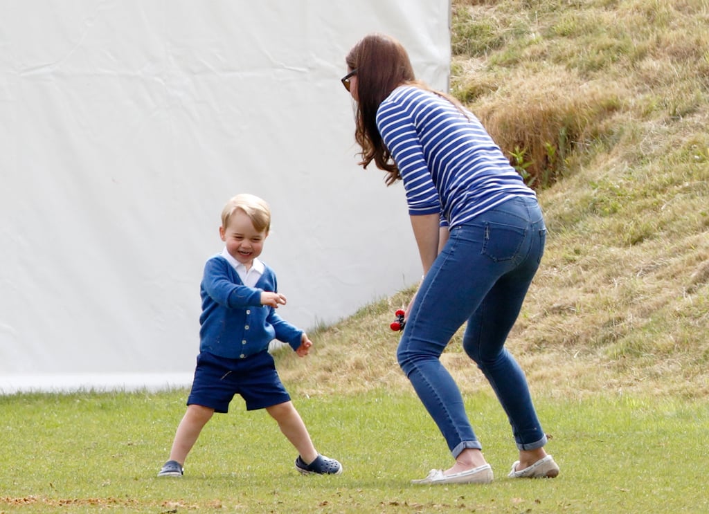 When Kate and George Goofed Around in the Grass