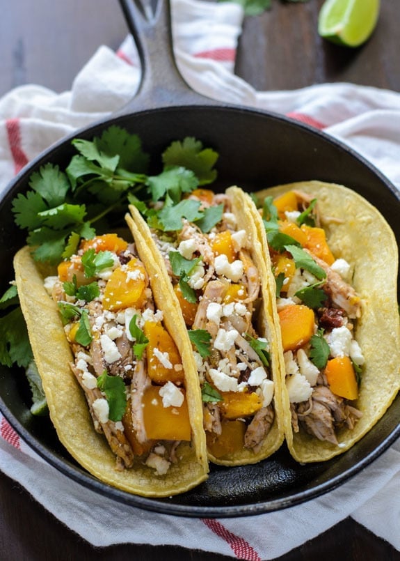 Slow-Cooker Butternut Squash Pulled Pork Tacos